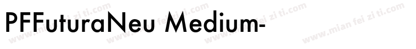 PFFuturaNeu Medium字体转换